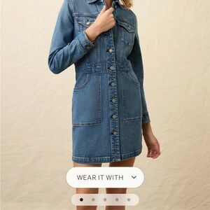 Faherty Blue Denim Dress